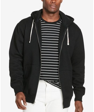 Men's Big & Tall Classic Fleece Full Zip Hoodie Black $54.76 Sweatshirt