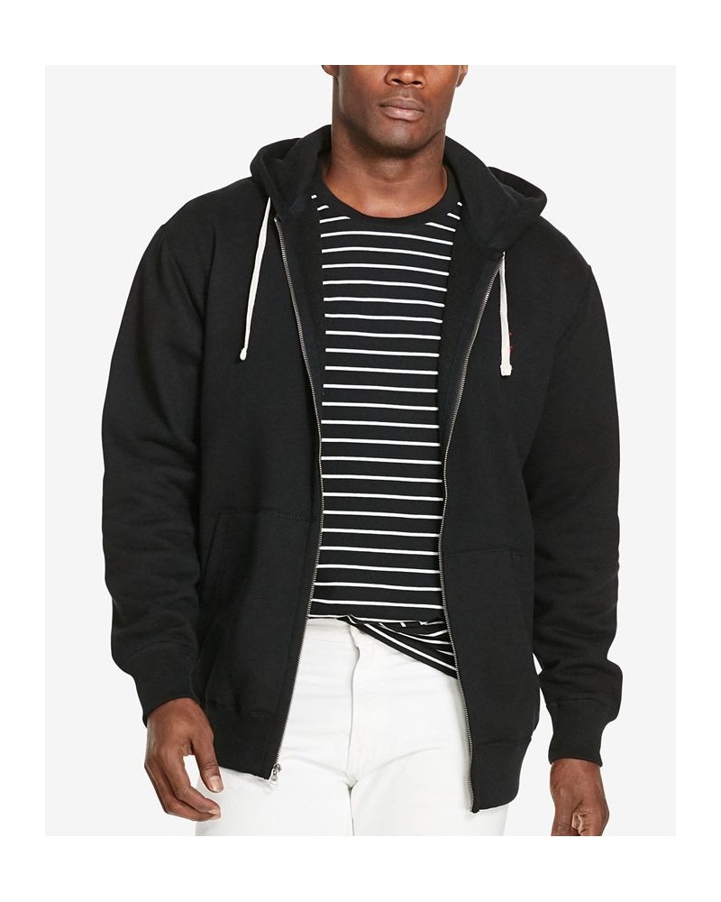 Men's Big & Tall Classic Fleece Full Zip Hoodie Black $54.76 Sweatshirt