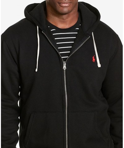 Men's Big & Tall Classic Fleece Full Zip Hoodie Black $54.76 Sweatshirt