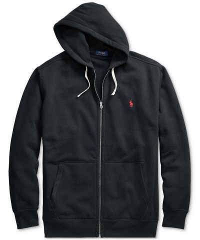 Men's Big & Tall Classic Fleece Full Zip Hoodie Black $54.76 Sweatshirt