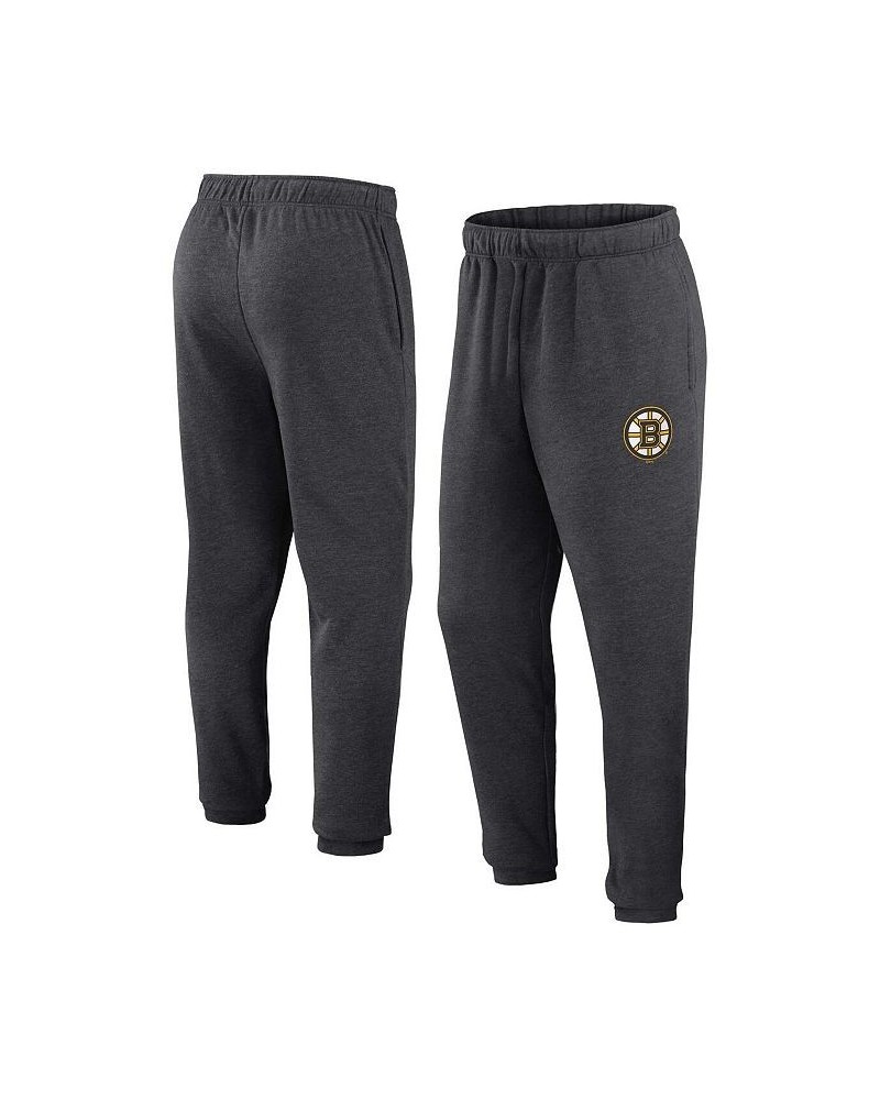 Men's Branded Heather Charcoal Boston Bruins Form Tracking Sweatpants $24.20 Pants