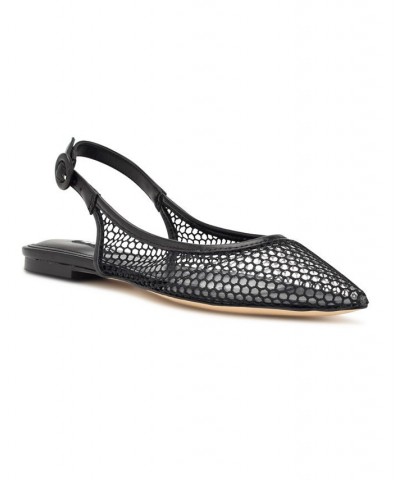 Women's Branid Dress Flats Black $49.50 Shoes