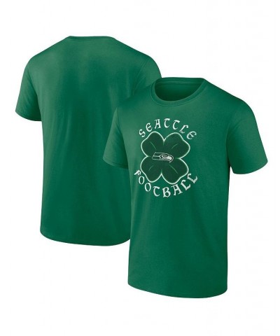 Men's Branded Kelly Green Seattle Seahawks Celtic Clover T-shirt $13.02 T-Shirts