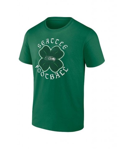 Men's Branded Kelly Green Seattle Seahawks Celtic Clover T-shirt $13.02 T-Shirts