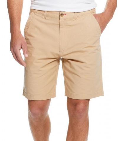 Men's 9" Inseam Stretch Ribbed Ottoman Flat Front Shorts Tan/Beige $18.00 Shorts