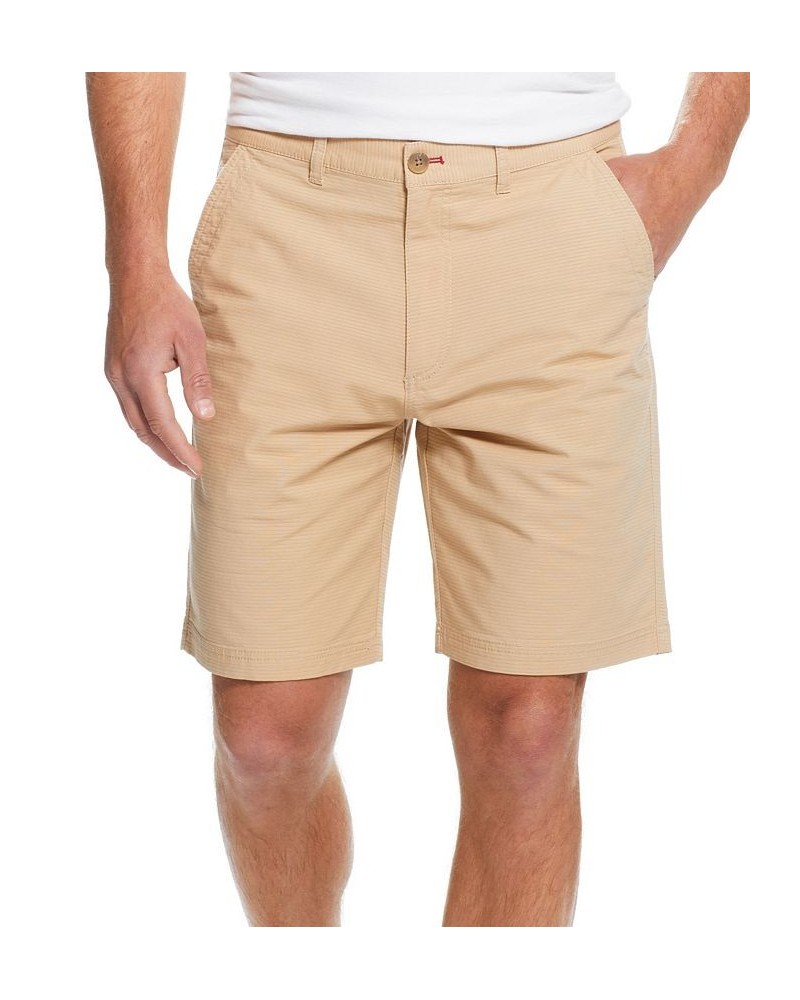 Men's 9" Inseam Stretch Ribbed Ottoman Flat Front Shorts Tan/Beige $18.00 Shorts