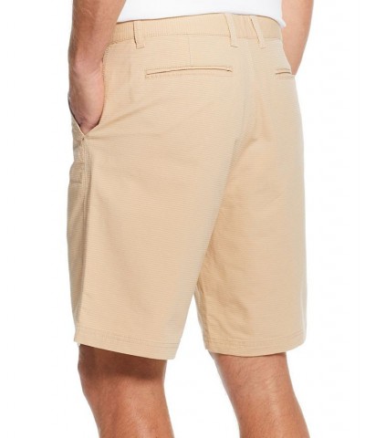 Men's 9" Inseam Stretch Ribbed Ottoman Flat Front Shorts Tan/Beige $18.00 Shorts