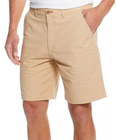 Men's 9" Inseam Stretch Ribbed Ottoman Flat Front Shorts Tan/Beige $18.00 Shorts