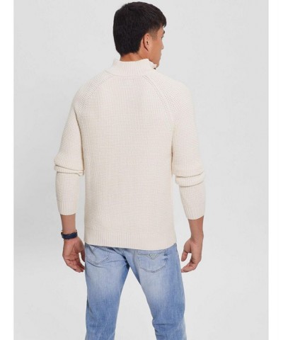 Men's Waffle-Knit Long Sleeves Sweater Silver $35.64 Sweaters