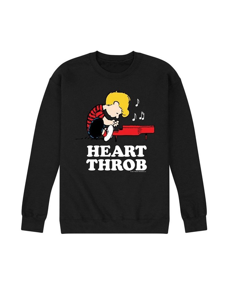 Men's Peanuts Heart Throb Fleece Sweatshirt $22.00 Sweatshirt