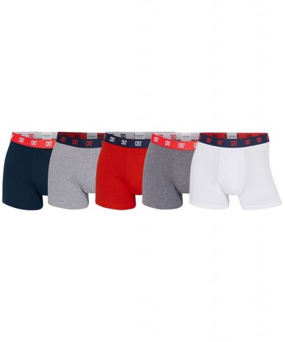 Cristiano Ronaldo Men's Trunk, Pack of 5 with Travel Bag Brown $28.14 Underwear