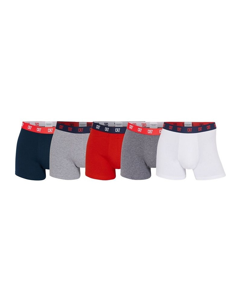 Cristiano Ronaldo Men's Trunk, Pack of 5 with Travel Bag Brown $28.14 Underwear