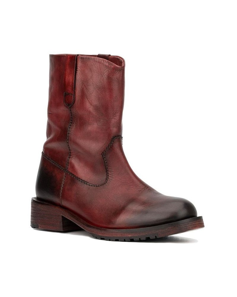 Women's Alaina Boot Red $39.90 Shoes