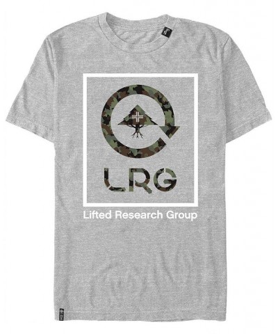 Men's LRG Leaf and Camo Cycle Short Sleeve T-shirt Gray $15.75 T-Shirts