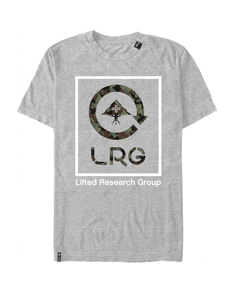 Men's LRG Leaf and Camo Cycle Short Sleeve T-shirt Gray $15.75 T-Shirts