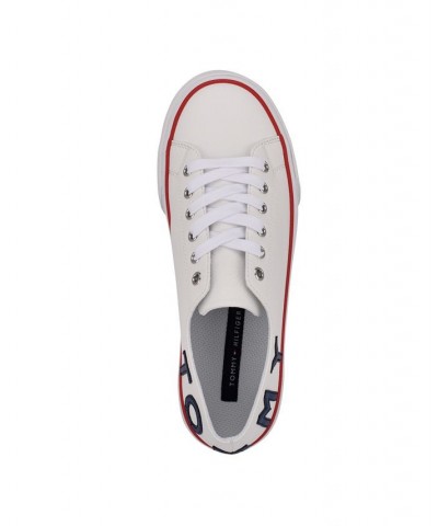 Women's Helien Casual Lace-Up Sneakers White $39.10 Shoes