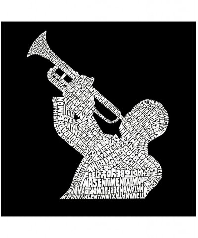 Mens Word Art T-Shirt - All Time Jazz Songs Gray $15.40 T-Shirts