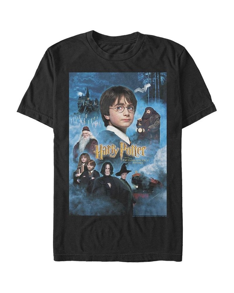 Men's Harry Candles Poster Short Sleeve Crew T-shirt Black $20.29 T-Shirts