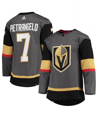 Men's Alex Pietrangelo Gray Vegas Golden Knights Home Primegreen Authentic Pro Player Jersey $89.18 Jersey