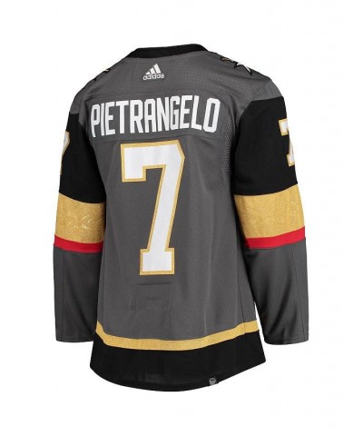 Men's Alex Pietrangelo Gray Vegas Golden Knights Home Primegreen Authentic Pro Player Jersey $89.18 Jersey