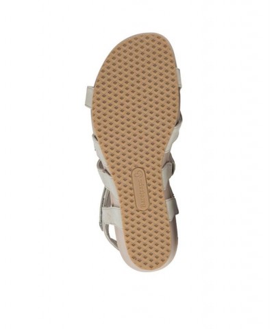 Women's Racquel Wedge Sandal Tan/Beige $46.28 Shoes