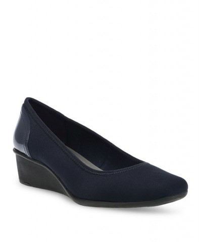 Sport Wisher Wedge Pumps Blue $39.20 Shoes