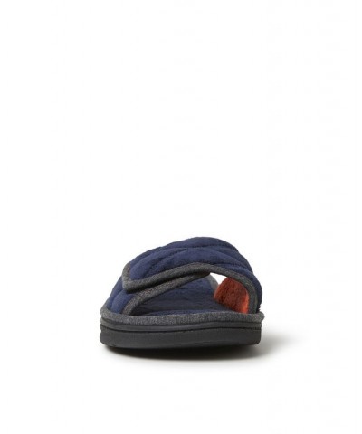 Men's Cooper Quilted Terry Adjustable Slide Slippers Multi $27.00 Shoes