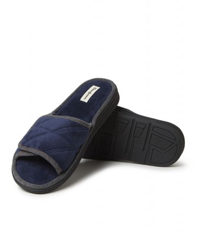 Men's Cooper Quilted Terry Adjustable Slide Slippers Multi $27.00 Shoes