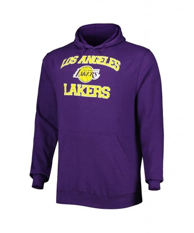 Men's Purple Los Angeles Lakers Big and Tall Heart and Soul Pullover Hoodie $26.66 Sweatshirt