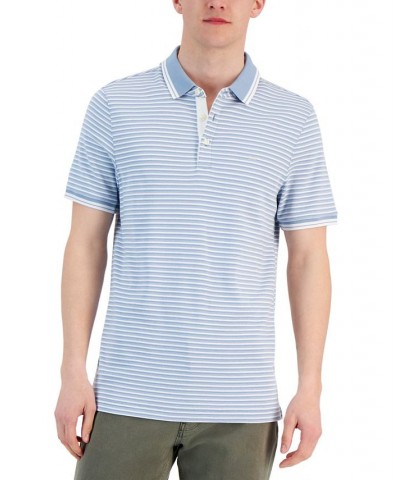 Men's Greenwich Modern-Fit Stripe Polo Shirt PD03 $43.20 Polo Shirts