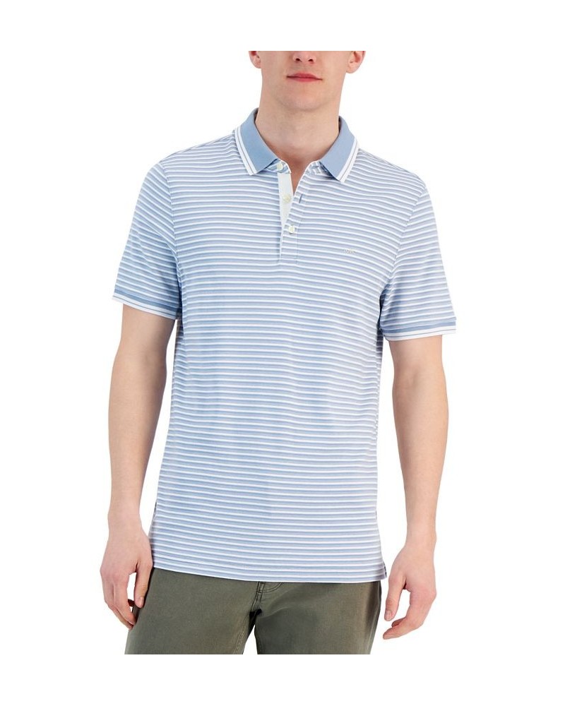 Men's Greenwich Modern-Fit Stripe Polo Shirt PD03 $43.20 Polo Shirts