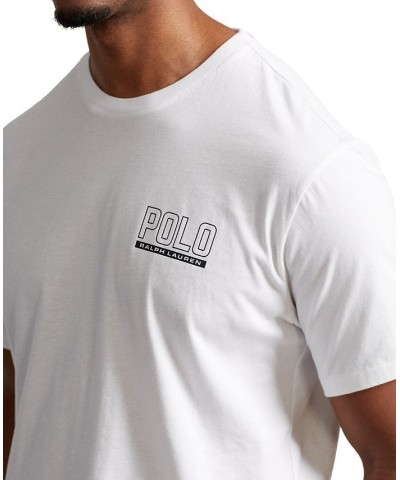 Men's Big & Tall Logo Jersey Crewneck T-Shirt White $35.25 T-Shirts