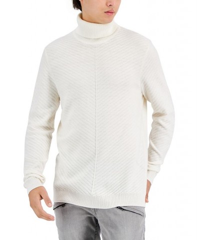 Men's Axel Turtleneck Sweater White $19.24 Sweaters