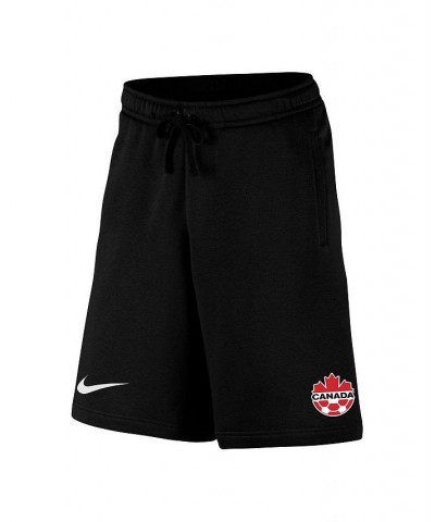 Men's Black Canada Soccer Club Fleece Shorts $31.79 Shorts