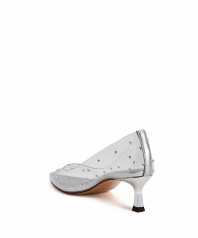 Women's The Golden Studded Pointed Toe Pumps PD04 $35.70 Shoes