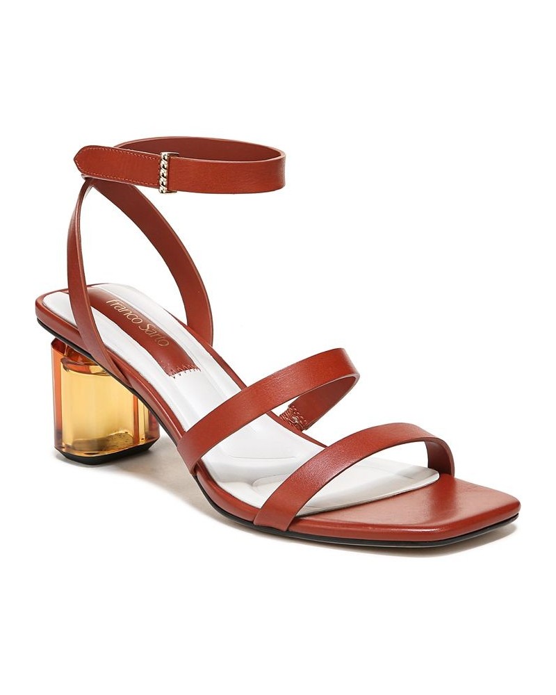 Lisa Ankle Strap Sandals Brown $48.00 Shoes