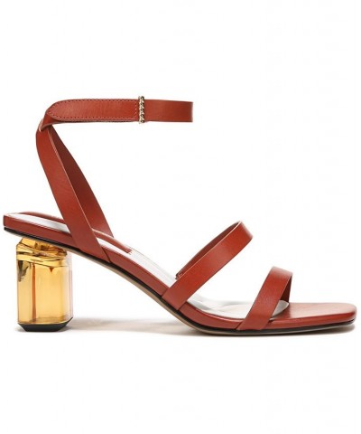 Lisa Ankle Strap Sandals Brown $48.00 Shoes