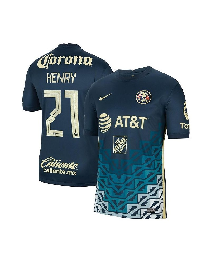 Men's Henry Martin Navy Club America 2021/22 Away Breathe Stadium Replica Player Jersey $54.60 Jersey