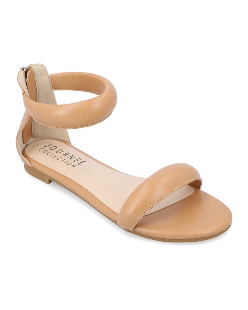 Women's Peytonn Puff Sandals Tan/Beige $40.50 Shoes