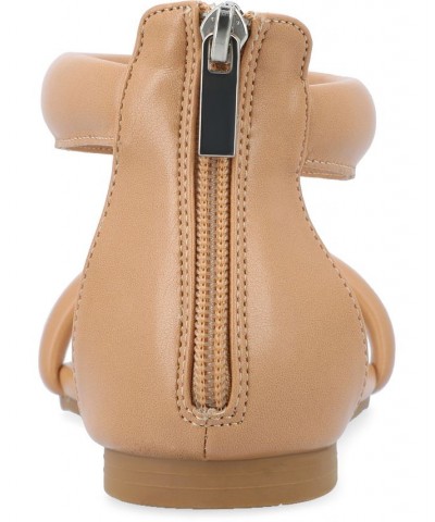 Women's Peytonn Puff Sandals Tan/Beige $40.50 Shoes