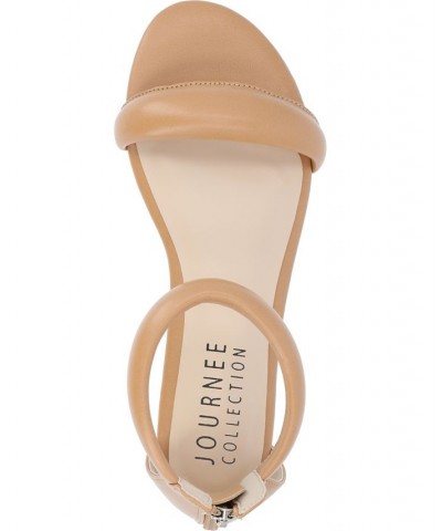 Women's Peytonn Puff Sandals Tan/Beige $40.50 Shoes