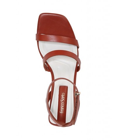 Lisa Ankle Strap Sandals Brown $48.00 Shoes