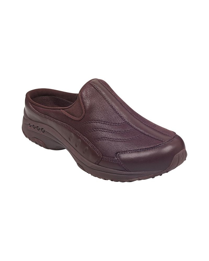 Women's Traveltime Round Toe Casual Slip-on Mules PD05 $37.92 Shoes