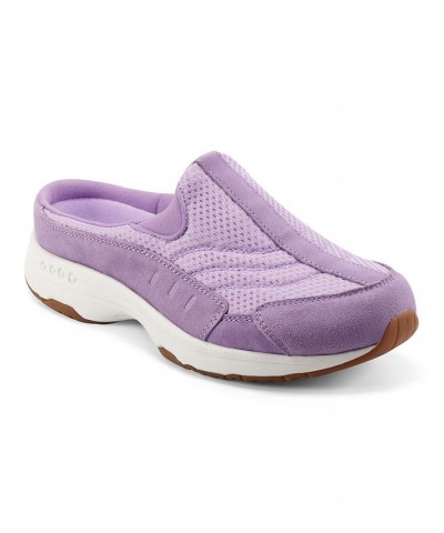 Women's Traveltime Round Toe Casual Slip-on Mules PD05 $37.92 Shoes