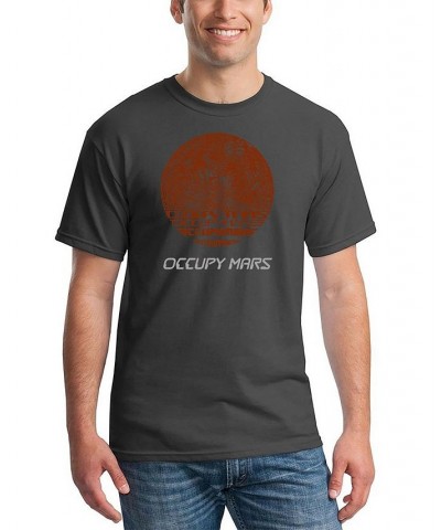 Men's Occupy Mars Word Art T-shirt Gray $14.00 T-Shirts