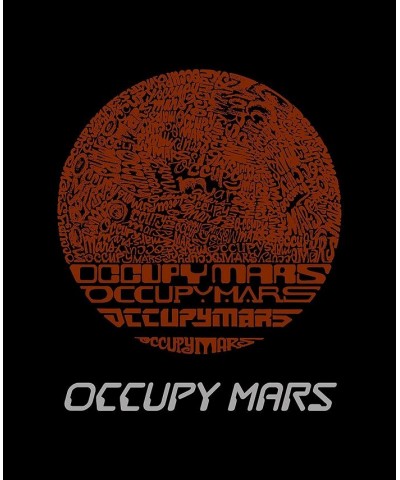 Men's Occupy Mars Word Art T-shirt Gray $14.00 T-Shirts