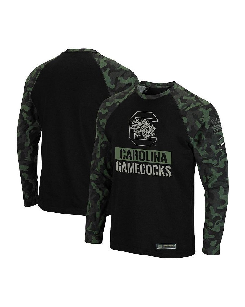 Men's Black, Camo South Carolina Gamecocks OHT Military-Inspired Appreciation Big and Tall Raglan Long Sleeve T-shirt $34.19 ...