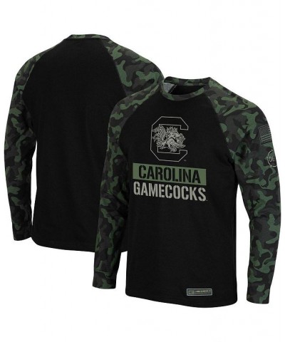 Men's Black, Camo South Carolina Gamecocks OHT Military-Inspired Appreciation Big and Tall Raglan Long Sleeve T-shirt $34.19 ...