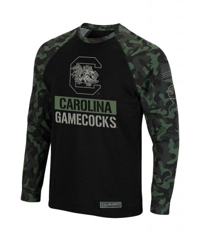 Men's Black, Camo South Carolina Gamecocks OHT Military-Inspired Appreciation Big and Tall Raglan Long Sleeve T-shirt $34.19 ...