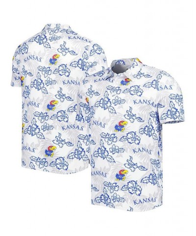 Men's White Kansas Jayhawks Performance Polo Shirt $41.00 Polo Shirts